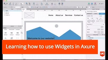 Learning how to use Widgets in Axure