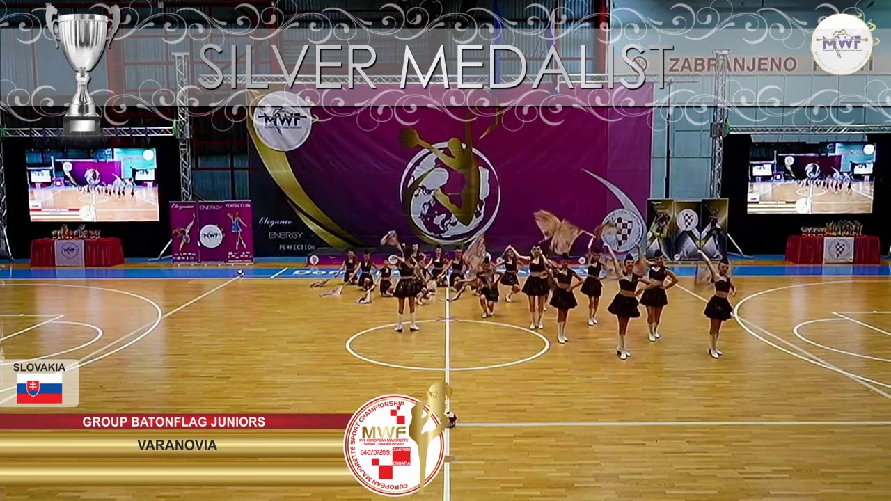 GROUP BATONFLAG JUNIORS SILVER MEDALIST: VARANOVIA, SLOVAKIA