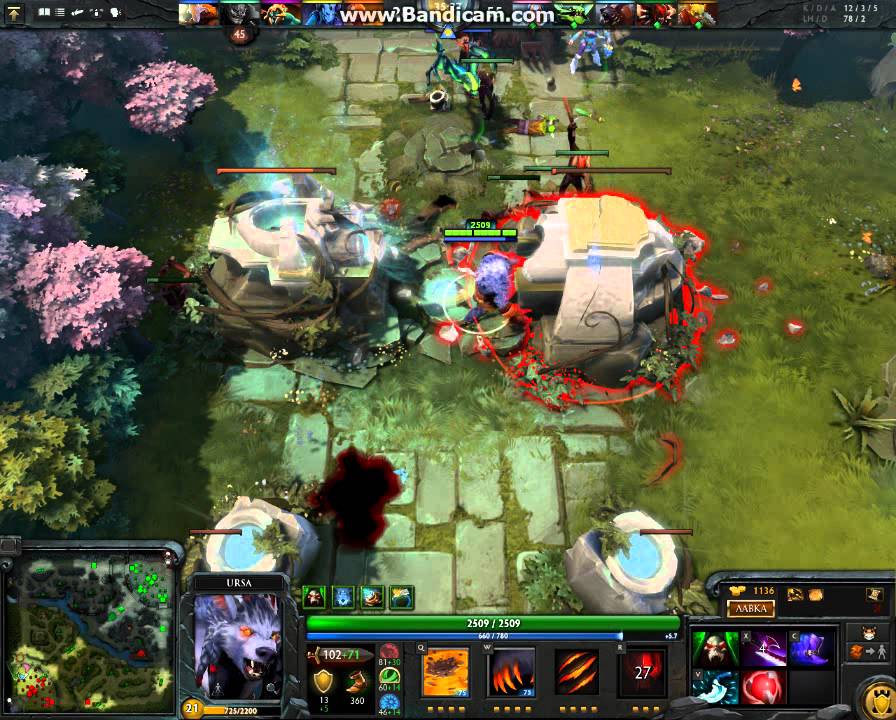 Катка в доте на герое Урса | часть № 3 - YouTube