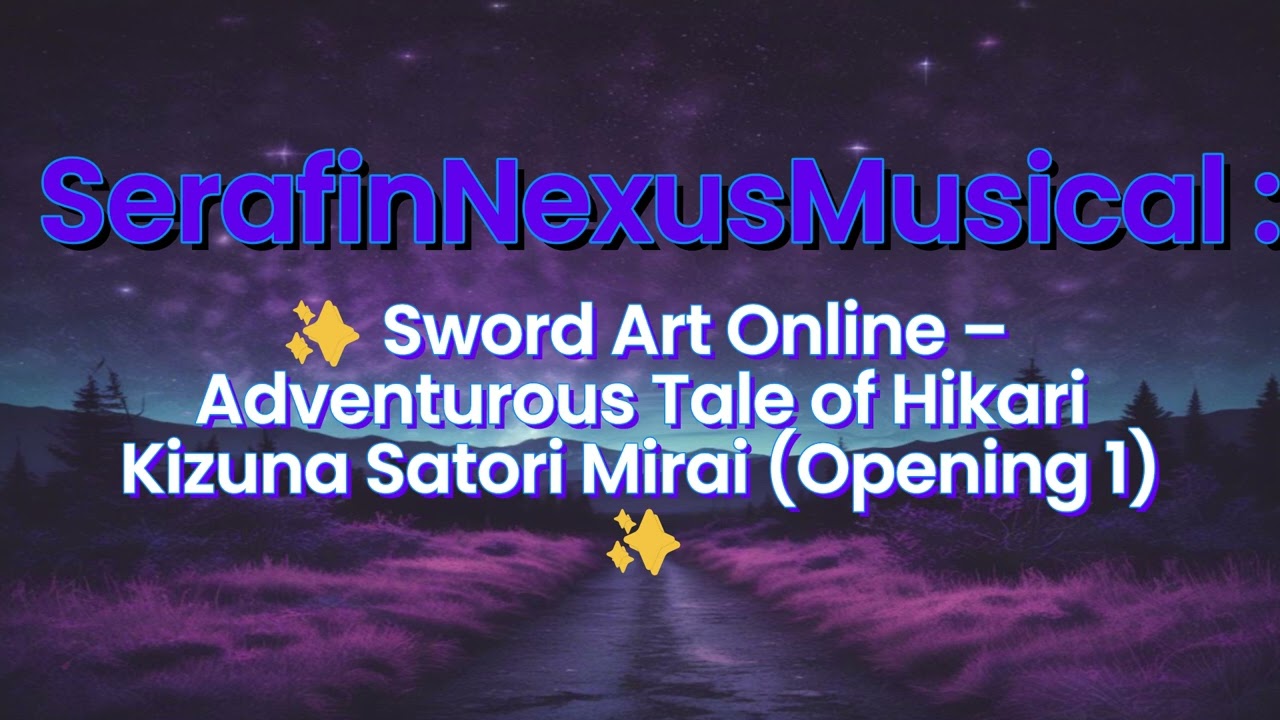 Watch ✨ Sword Art Online – Historia Aventurera de Hikari Kizuna Satori Mirai Opening 1 ✨ on YouTube Watch ✨ Sword Art Online – Historia Aventurera de Hikari Kizuna Satori Mirai Opening 1 ✨ on YouTube