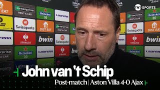 "EVERYTHING FELL APART" | John van 't Schip | Aston Villa 4-0 Ajax | UEFA Europa Conference League