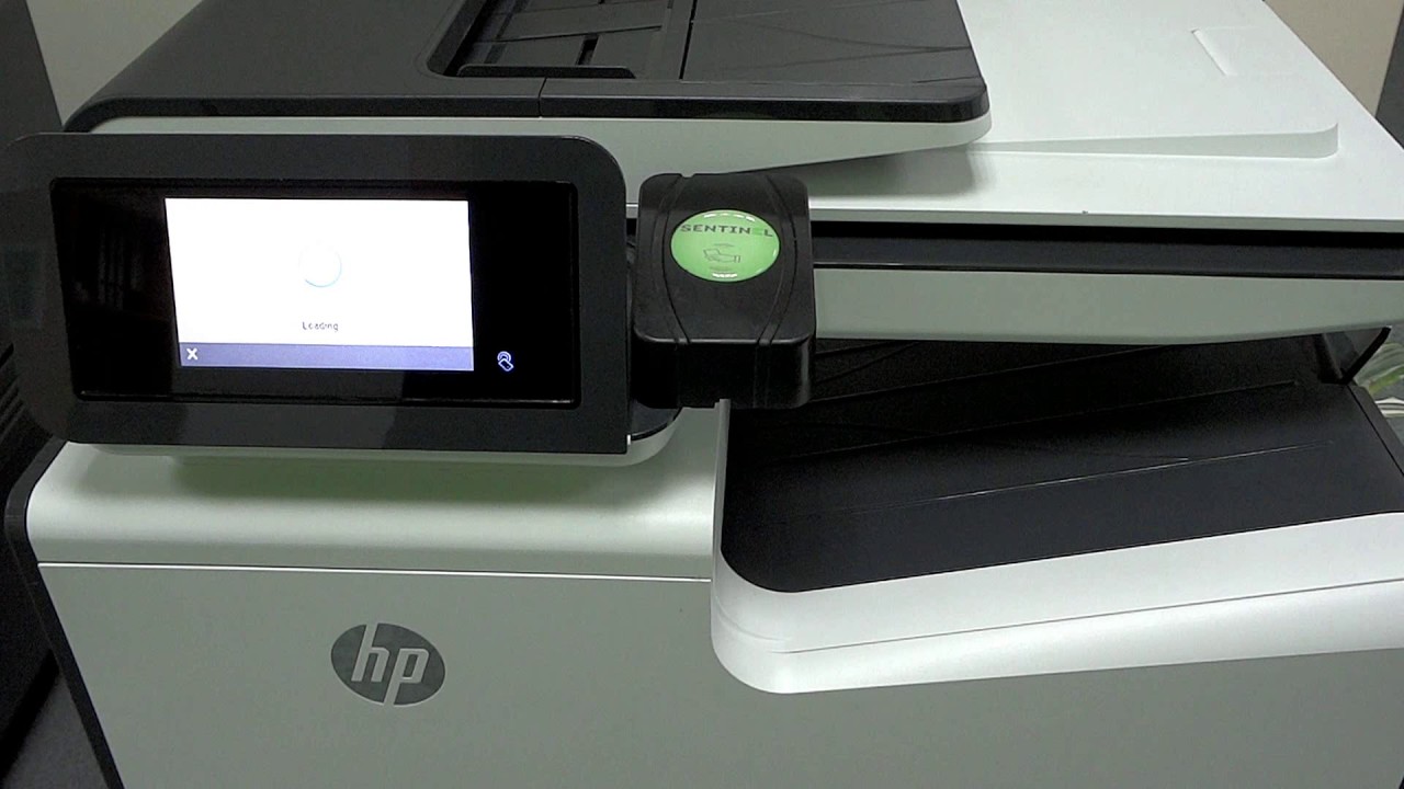 New HP - pull printing with employee card with Sentinel print management software,