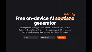 Totally free and ope-source AI subtitles generator and renderer