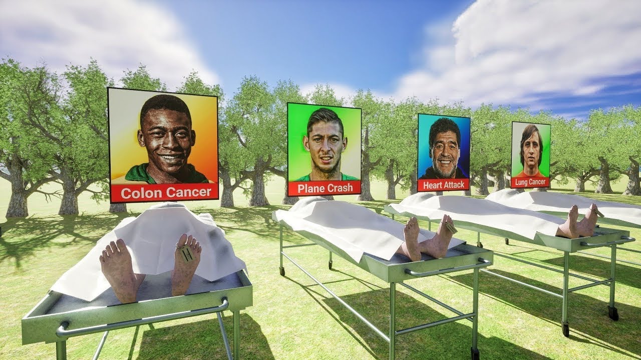 How The Greatest Football Players DIED 3D mrKINGhj YouTube