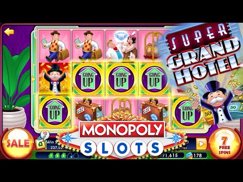 Super Grand Hotel - Bonuses!!! Free Spins Elevator, Tycoon Bin Win!!! Monopoly Slots