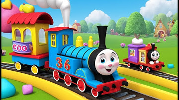 Baby Choo Choo’s Marshmallow Station 🚂🍬 | 3D Animated Nursery Rhyme for Kids
