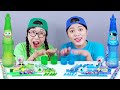 Blue Dessert VS Green Dessert Mukbang DONA