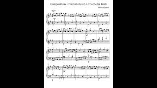 Example GCSE Compositions: Variations on a Theme by Bach (2020)