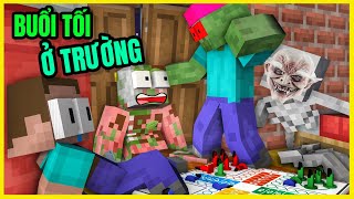 [ Lớp Học Quái Vật ] BUỔI TỐI Ở TRƯỜNG | Minecraft Animation