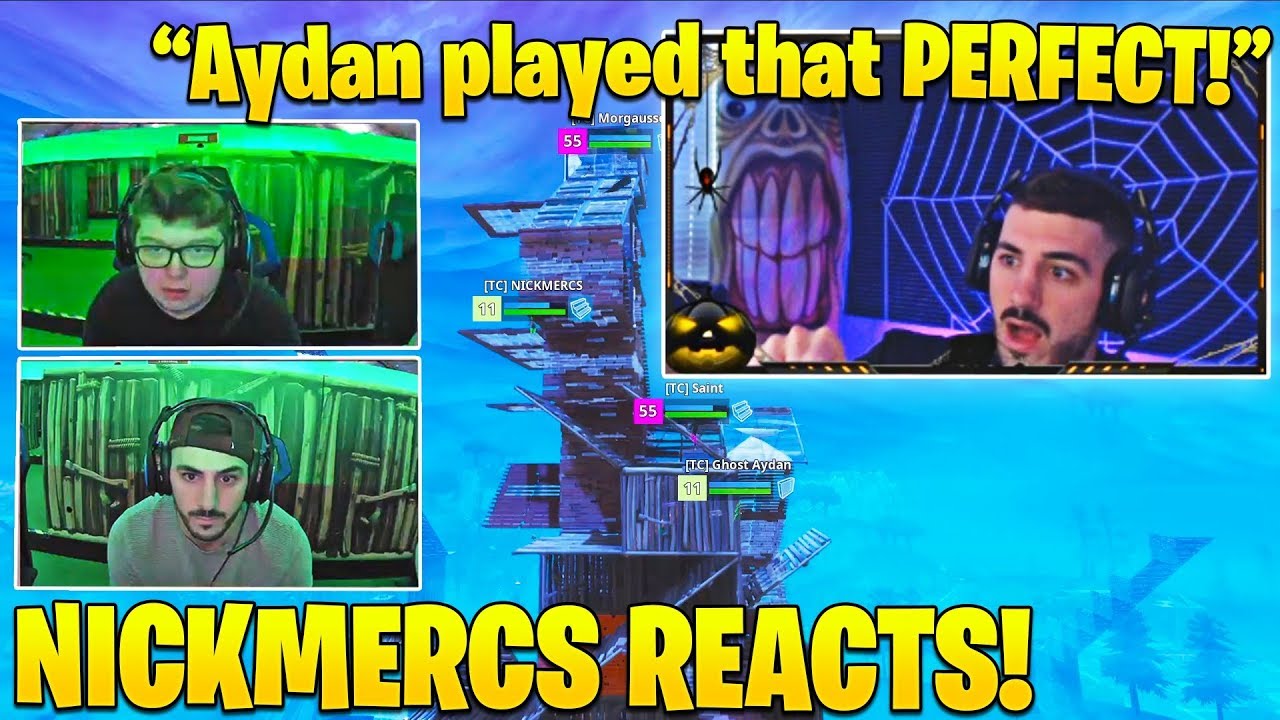 NICKMERCS MINDBLOWN watching Ghost Aydan DOMINATE PC Pros during Fall ...