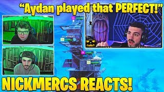 NICKMERCS MINDBLOWN watching Ghost Aydan DOMINATE PC Pros during Fall Skirmish!