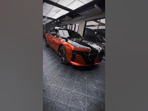 BMW i7 ติดตั้งฟิล์มเปลี่ยนสีรถ Metallic Molten Copper & Gloss Black Out