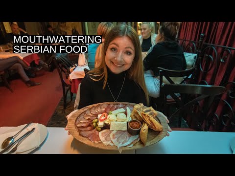 Eating Serbian food