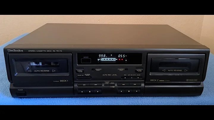 Technics RS-TR170 Double Cassette Deck _____sn: FH4CC52478