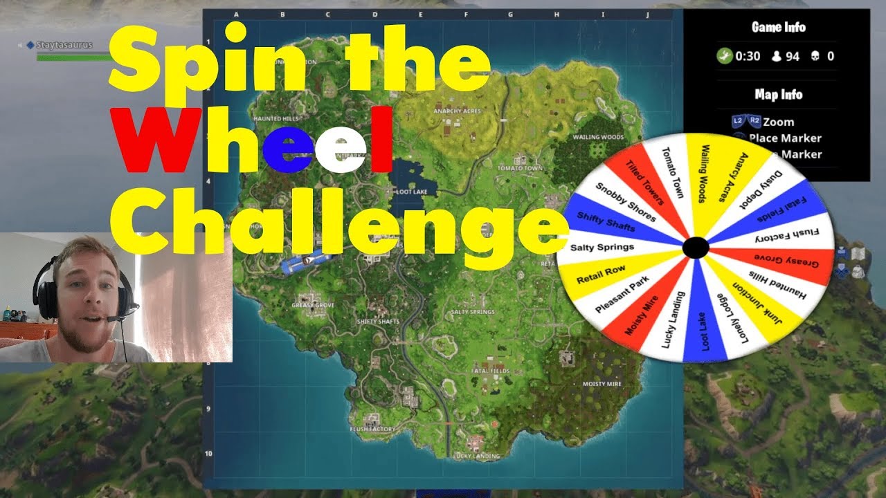 Fortnite Spin the Wheel Challenge 1 YouTube