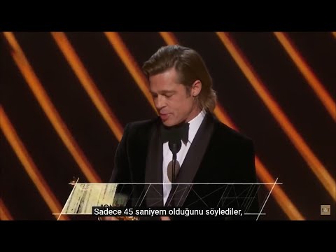 Brad Pitt Oscar Konuşması | Türkçe Altyazılı | En İyi Yardımcı Erkek Oyuncu