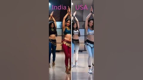 Who Wins? #bellydance #india #usa @VibesofAI