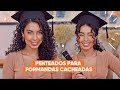 3 PENTEADOS DE FORMATURA PRA CABELOS CACHEADOS E CRESPOS | JULIANA LOUISE