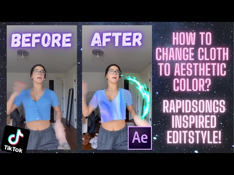AESTHETIC CLOTH TUTORIAL + RTFX EFFECTS TUTORIAL l AFTER EFFECTS l RAPIDSONGS INSPIRED EDITSTYLE!l