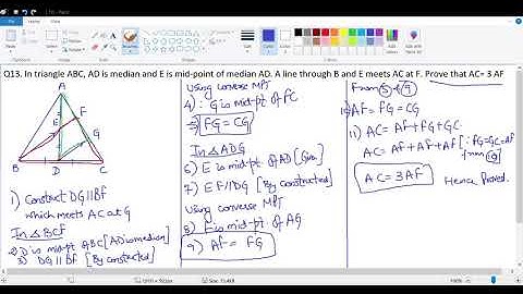 Class 9 Mid Point Theorem Ex 12A (part 4 of 4)