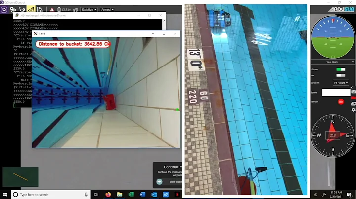 BlueROV2 Automated Emergency Brake Test