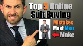 TOP 5 Suit Buying Mistakes MOST Men Make! (A MUST SEE)