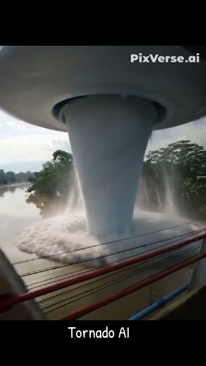 Tornado AI muncul di sungai dan laut #trendingshorts #tornado #fypyoutube