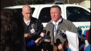 Mansfield Police Chief Ken Coontz addresses media during 24 hour standoff