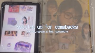 setting up for comebacks ☆ kep1er, nayeon, artms & loossemble