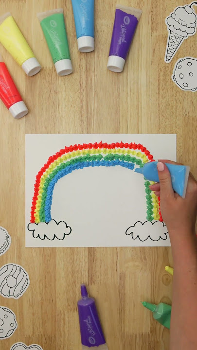 Crayola Whipped Paint Kit #crayola #paint #color #rainbow #kids #shorts
