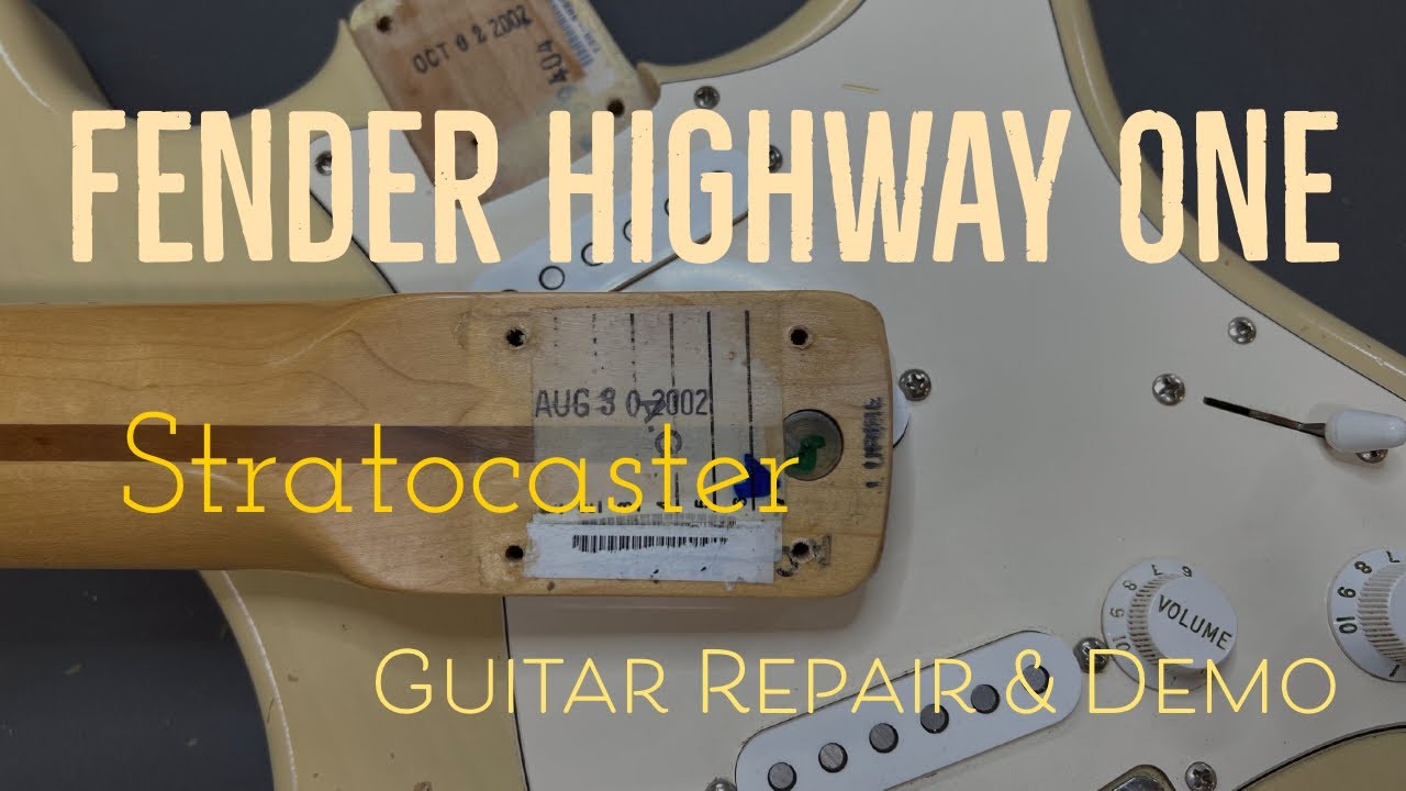 Fender Highway One Strat Guitar Repair & Demo YouTube