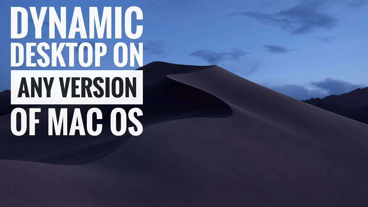 os versions for mac desktop