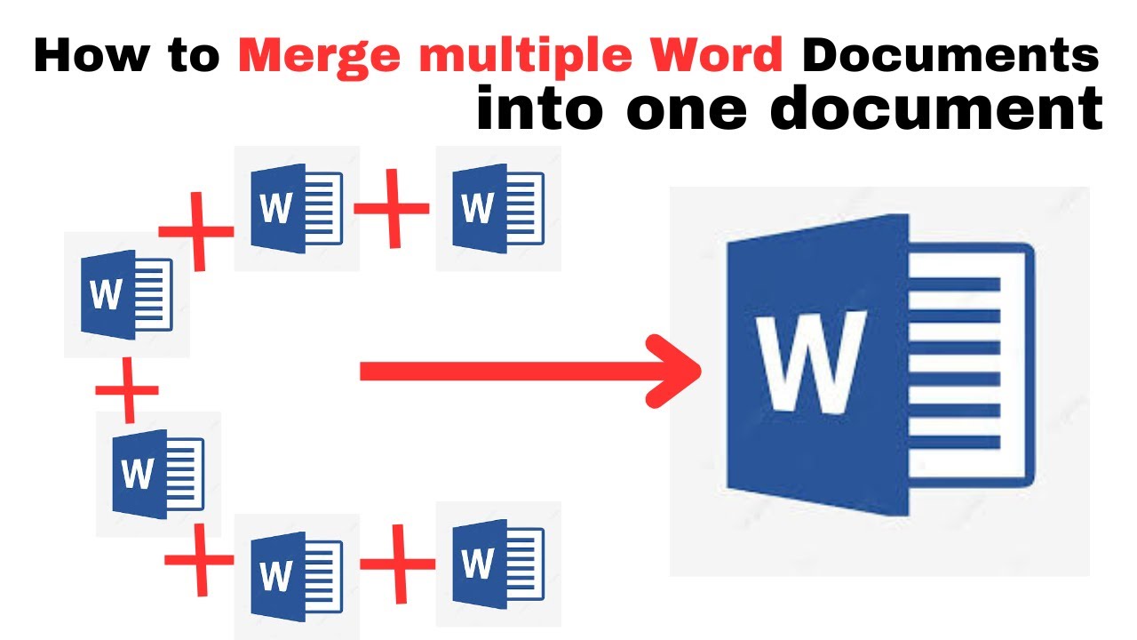 How to Merge MS Word Files Into One Document File - YouTube