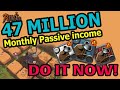 Best passive income  47 million monthly  spend 15mins a day