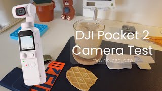 DJI Pocket 2 Test Video - making an iced brown sugar latte with my nespresso lattissima one