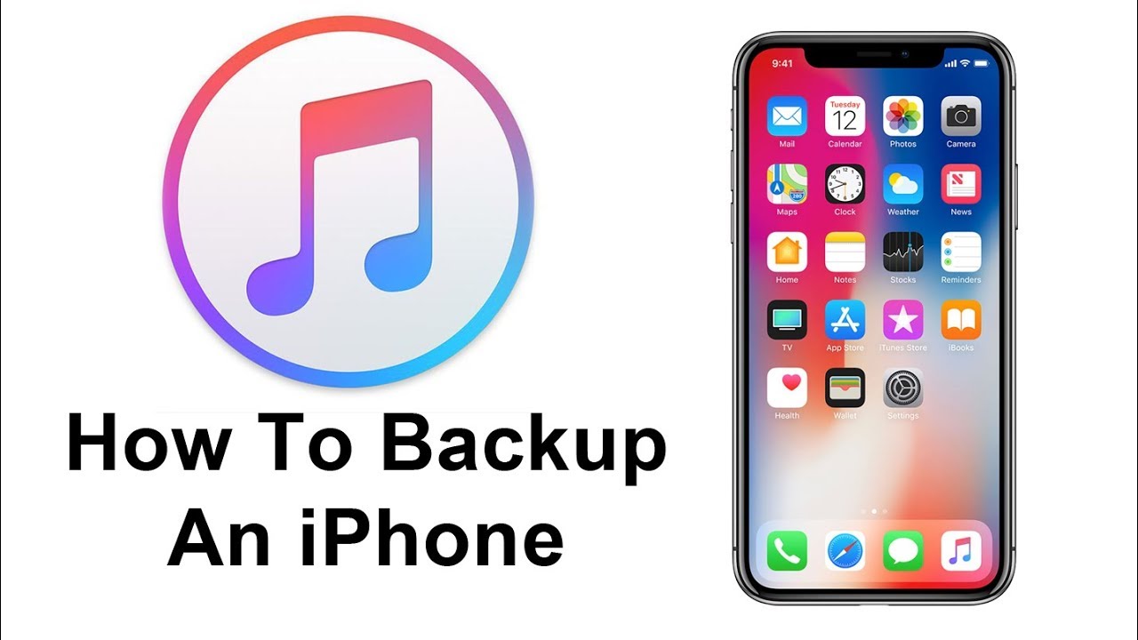 How to Backup An iPhone- iTunes, Mac, PC - YouTube