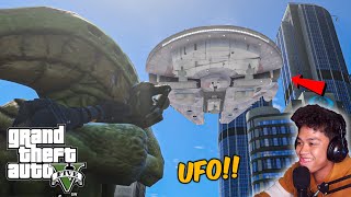 UFO ATTACK PRANK SA GTA 5!! | VonOrdonaYT