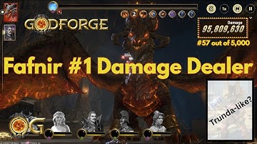 Godforge Leaks | #1 Damage Dealer for Level 151 Fafnir Fight!!!