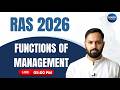 RAS 2026 | Management | Functions of Management | Complete Theory Class | RAS, UPSC, NET Preparation