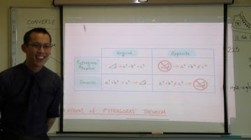 Converse of Pythagoras