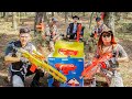 Nerf Guns War : Mission Special Police Girl Of SEAL TEAM Attack Boss Black Dangerous Criminal Group