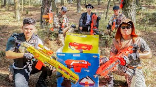 Nerf Guns War : Mission Special Police Girl Of SEAL TEAM Attack Boss Black Dangerous Criminal Group