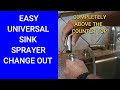 How to Replace Your Pull Out Sink Sprayer - But Not The Hose