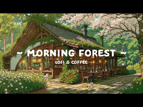 Morning Forest 🍃 Deep Focus Day with Soft Lofi Cafe ⛅ Morning Vibe for calm / work / study