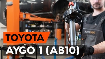 Hoe een veerpoot vooraan vervangen op een TOYOTA AYGO 1 (AB10) [AUTODOC-TUTORIAL]