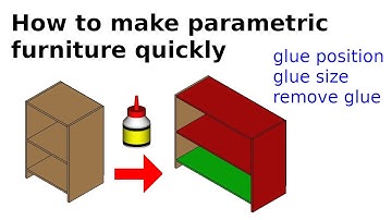 How to make parametric furniture quickly | FreeCAD Woodworking workbench