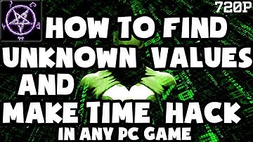 How to find Unknown Values / Time Cheat in any PC Game