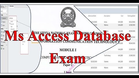 DICT JULY 2022 | Ms Access Database Question | EP 32