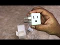Multi plug outlet extender unidapt 3 outlet wall adapter multiple outlet splitter