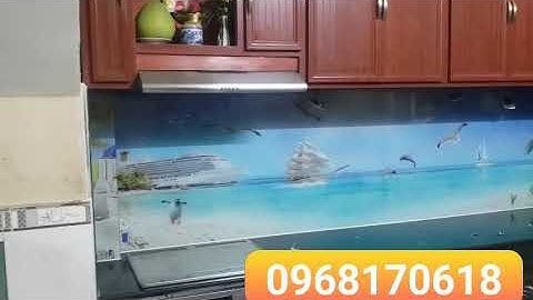 tranh kính ốp bếp 3D
